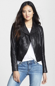 Halogen Leather Moto Jacket